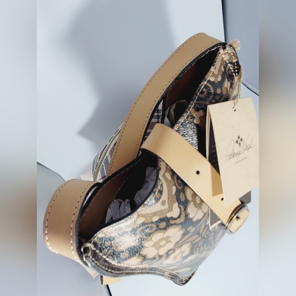 NWT-🤎-Patricia Nash Leather- Italian Folklore Stamped Messenger Cross Body Bag - Picture 2 of 13